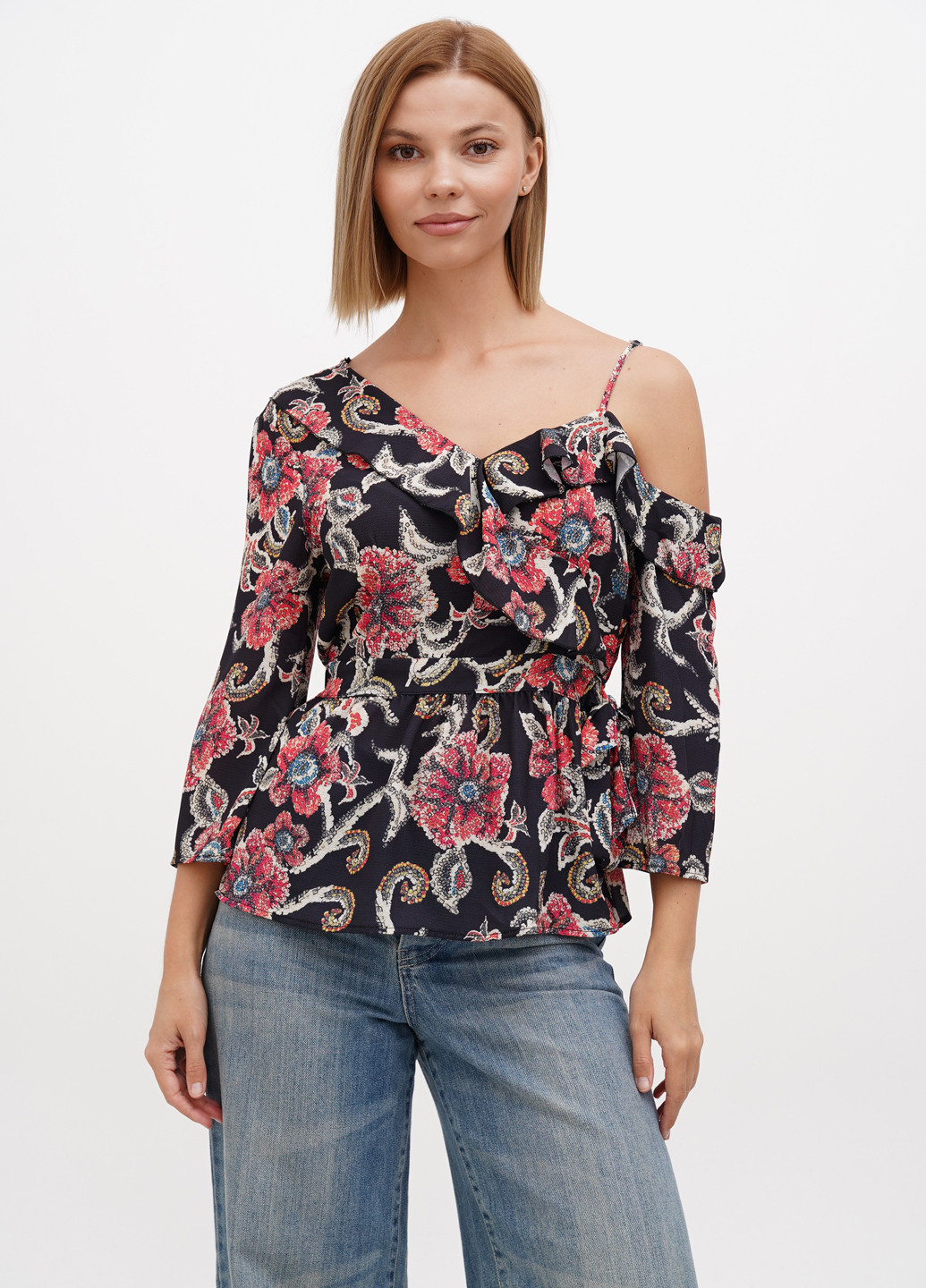 Чёрная блуза Sassofono Club