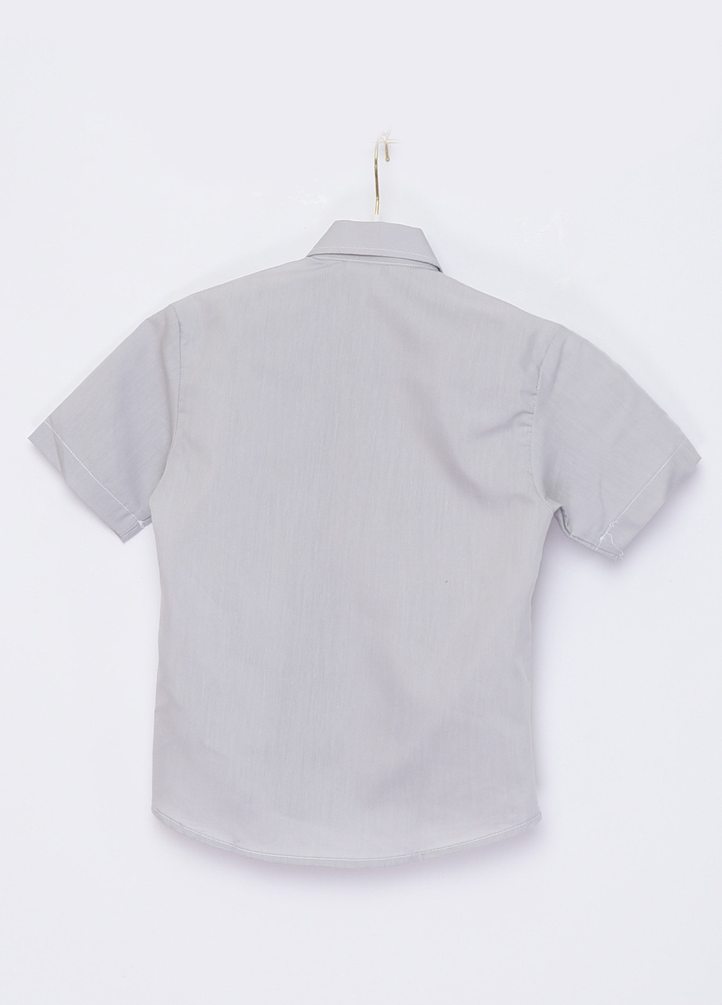 Светло-серая классическая рубашка однотонная Let's Shop