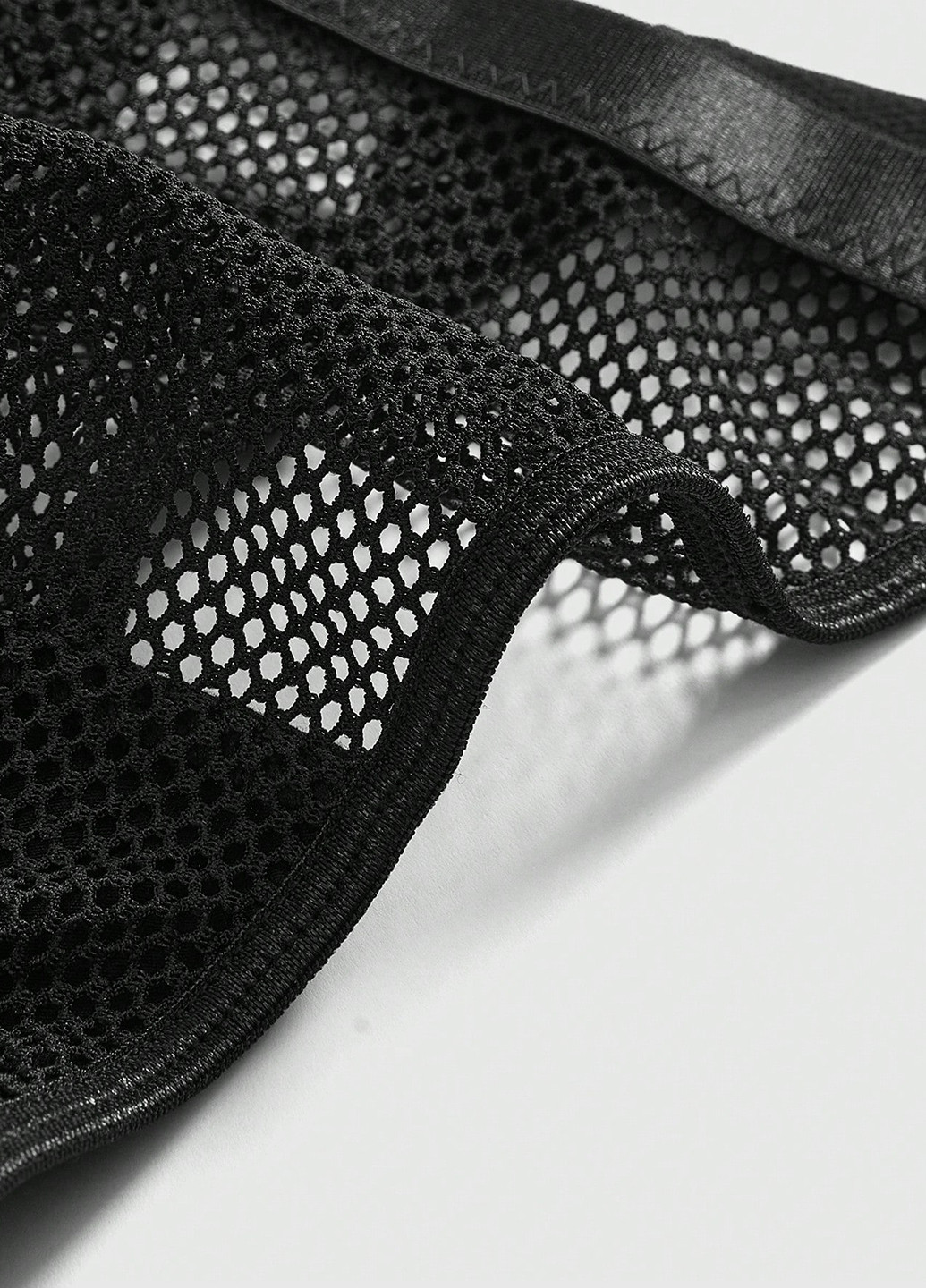 Чорний демісезонний комплект (бюстгальтер, трусики, пояс для панчох) SHEIN