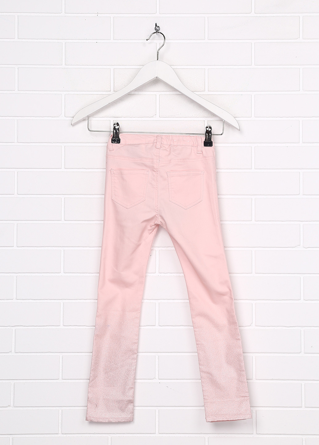 Светло-розовые летние со средней талией джинсы H&M