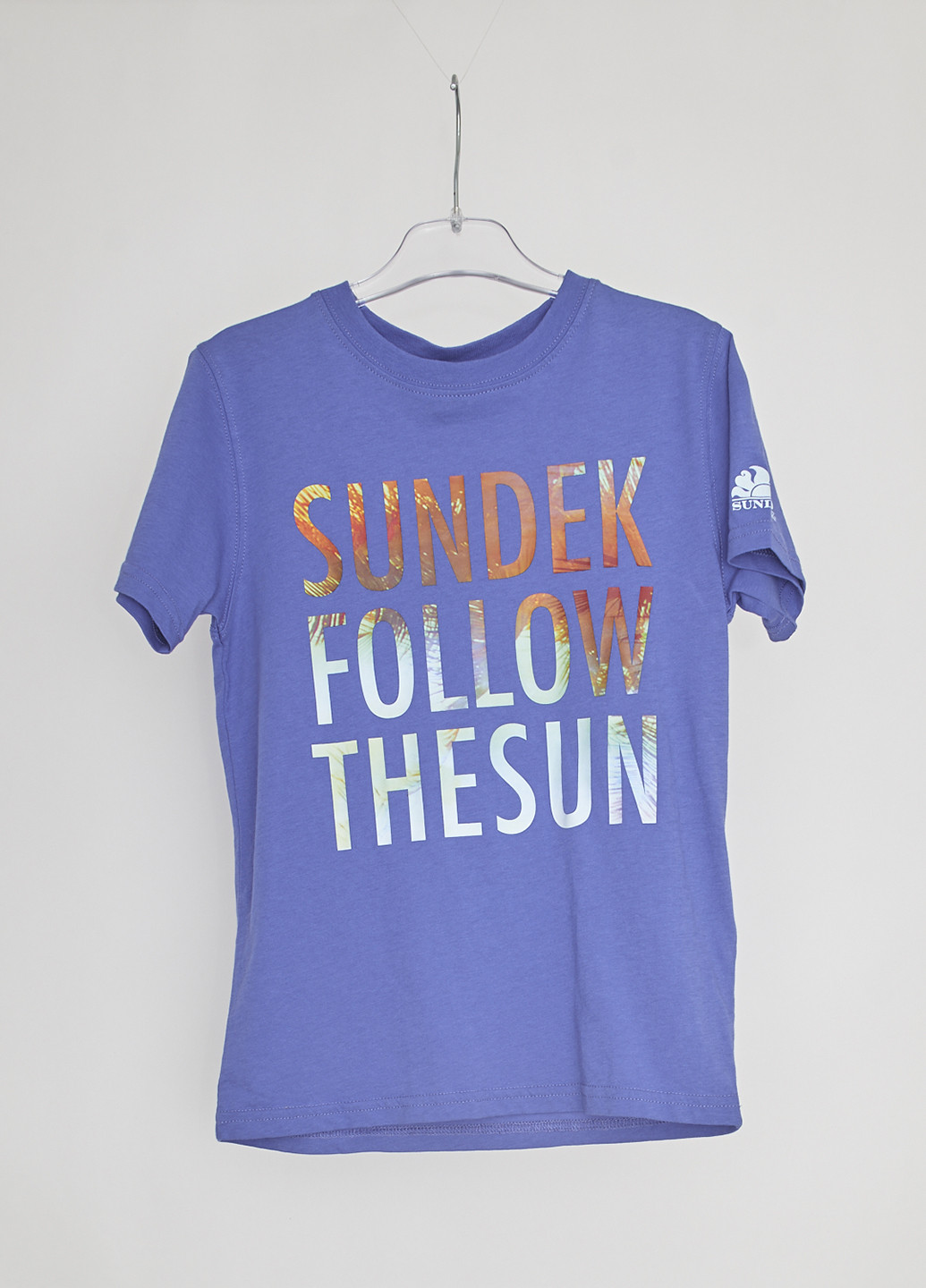Светло-синяя летняя футболка Sundek