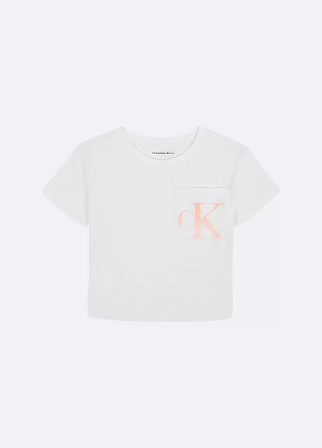 Белая летняя футболка Calvin Klein