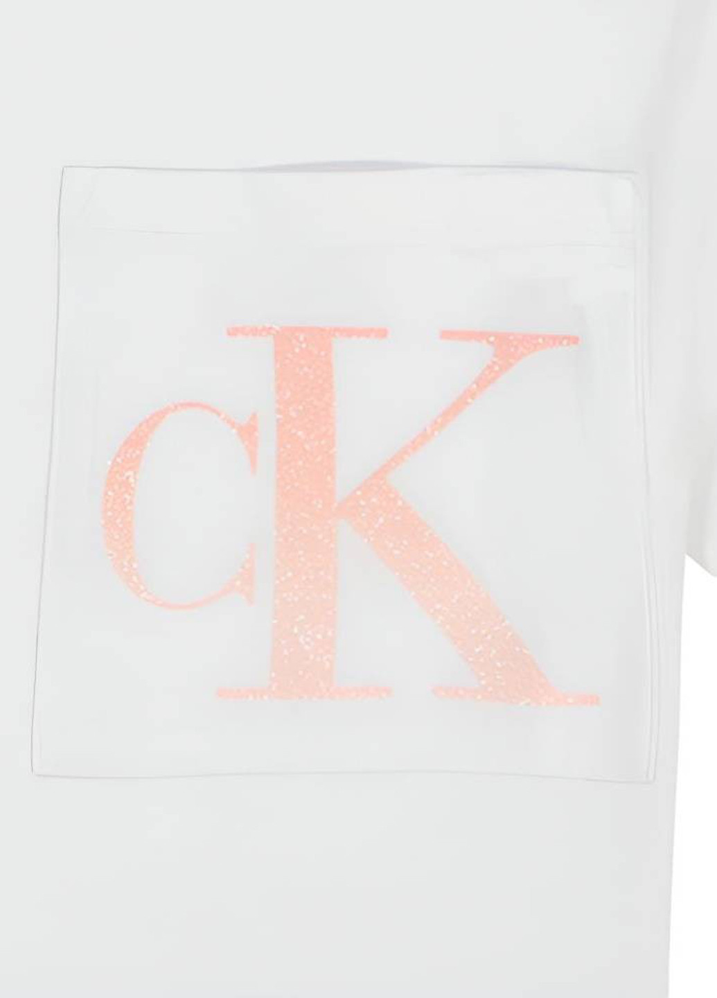 Белая летняя футболка Calvin Klein