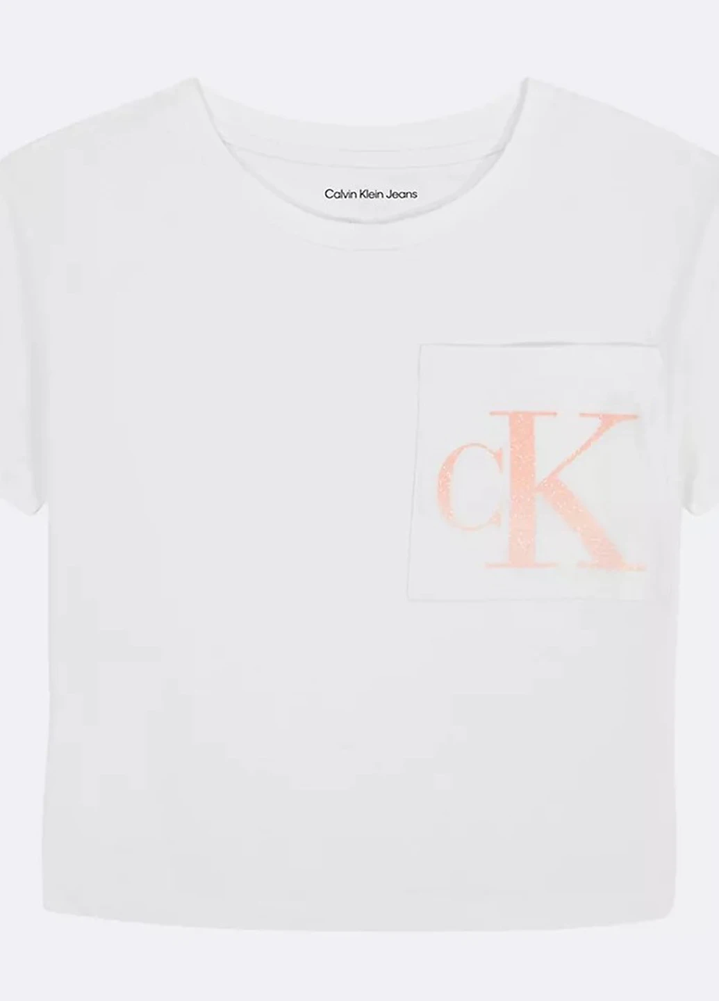 Белая летняя футболка Calvin Klein