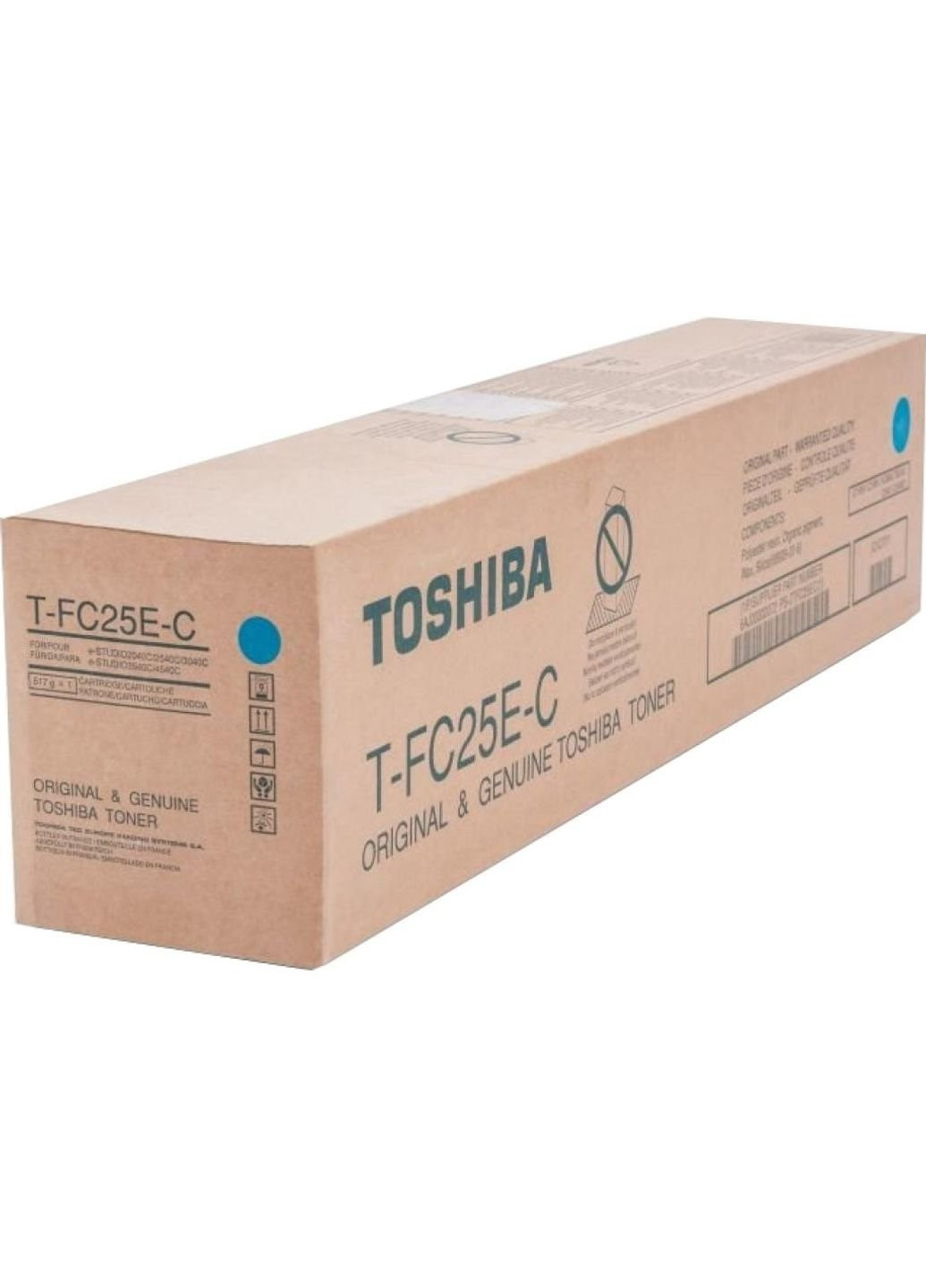 Тонер-картридж (6AJ00000199) Toshiba t-fc25ec 26.8k cyan (247619336)