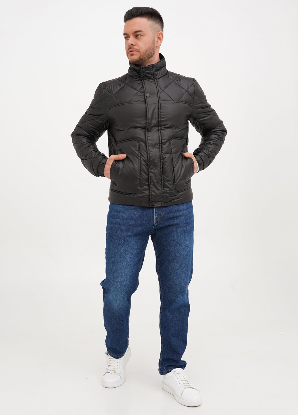 Черная демисезонная куртка Trend Collection