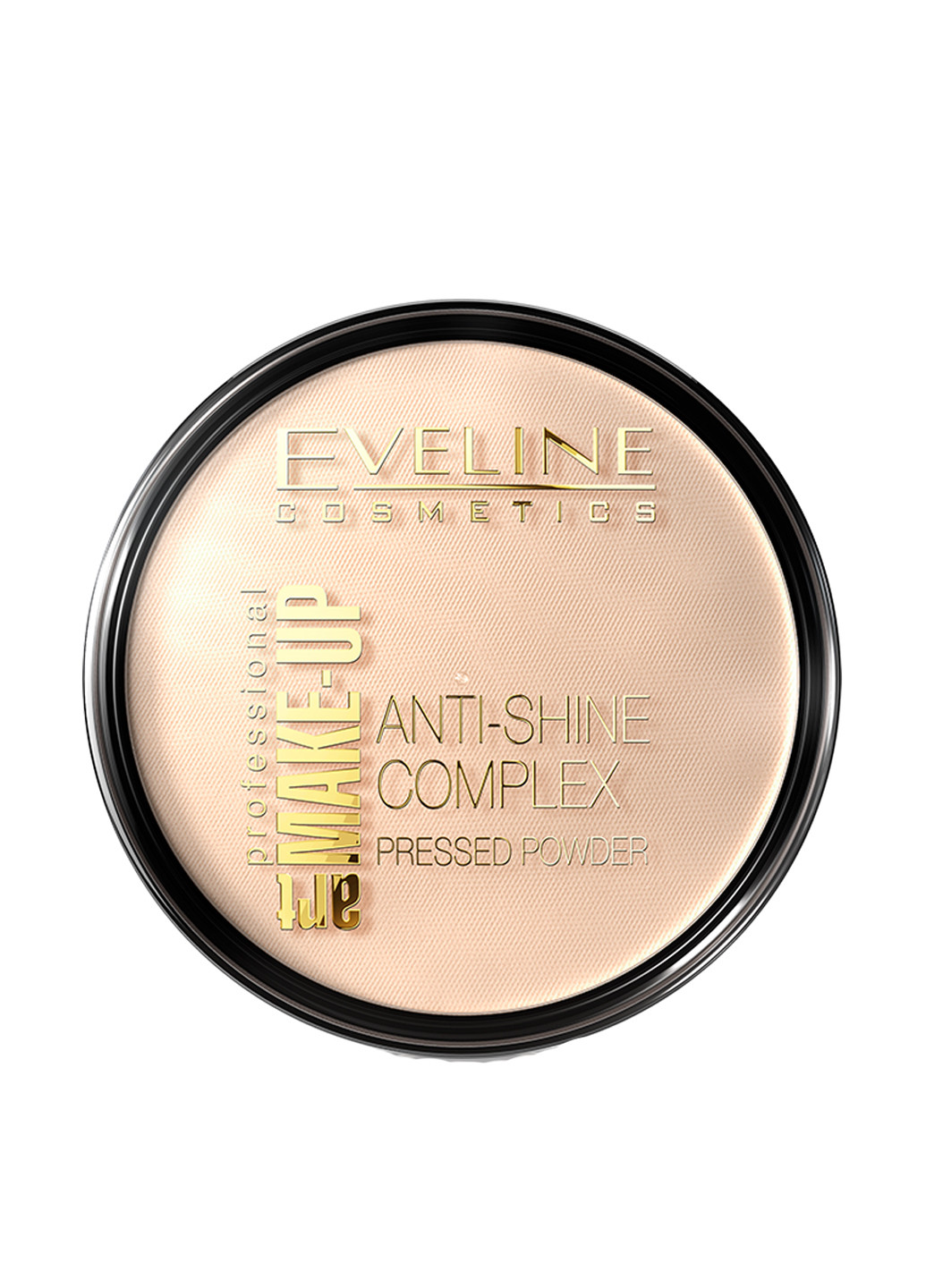 Пудра компактна Ефект бархатистости Anti-Shine Complex №33 (Golden Sand), 9 г Eveline Cosmetics (181417518)