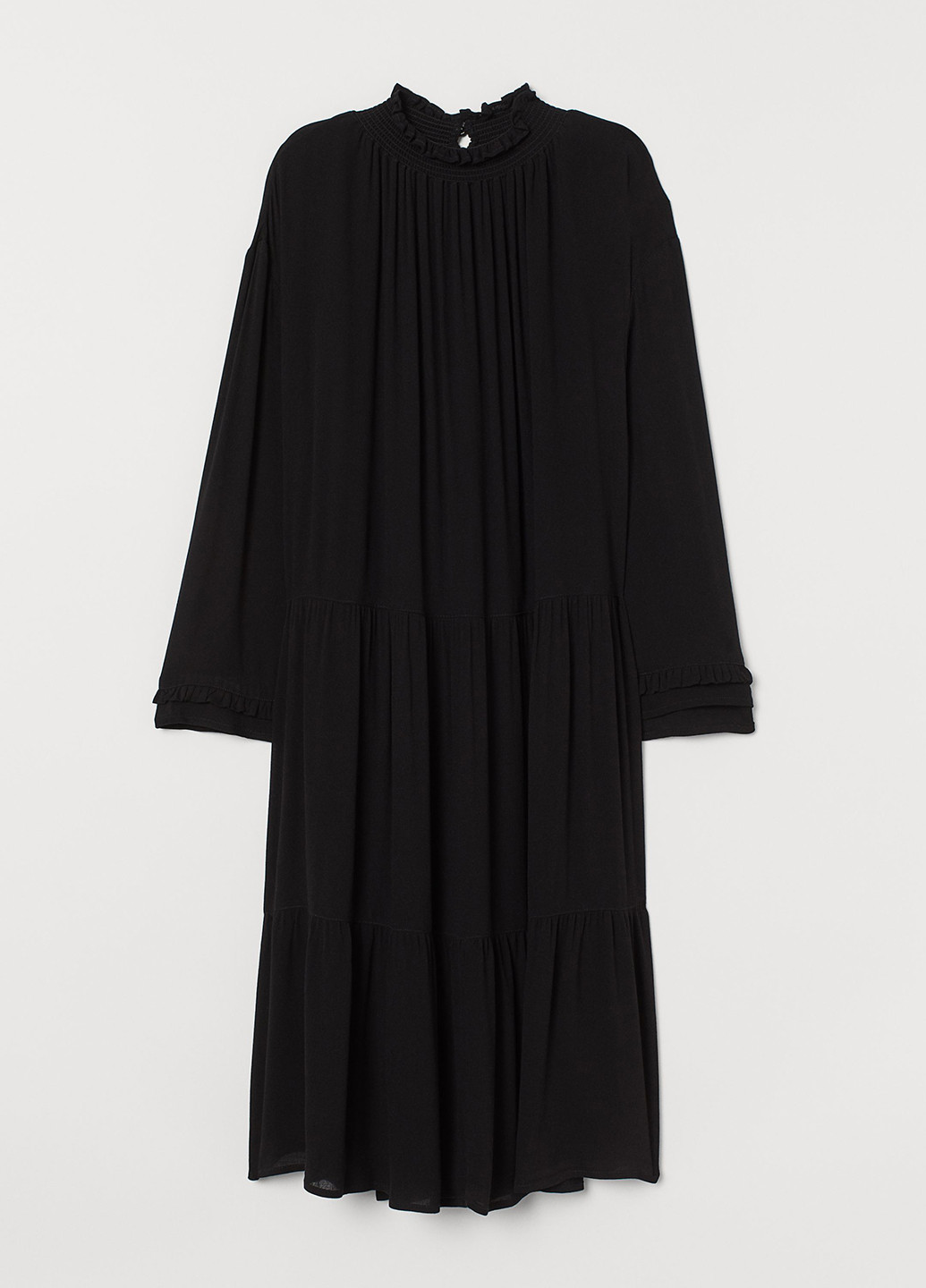 Черное кэжуал платье H&M однотонное