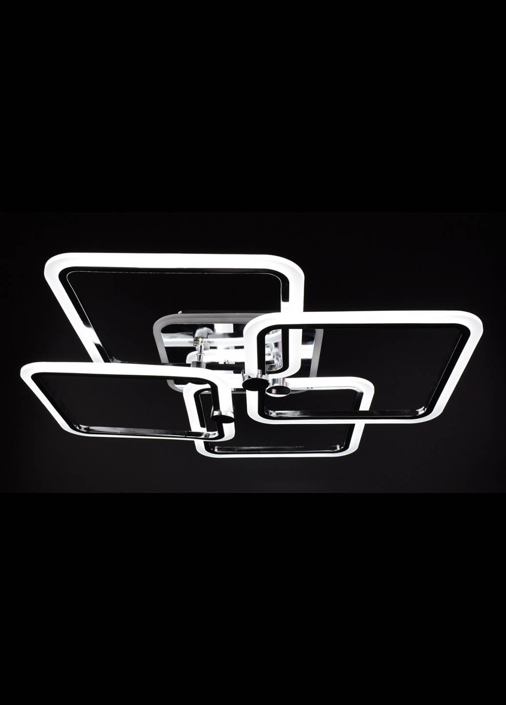 Люстра стельова LED з пультом A2503 / 4L-RGB-ch Хром 11х64х64 см. Handmade (234537718)