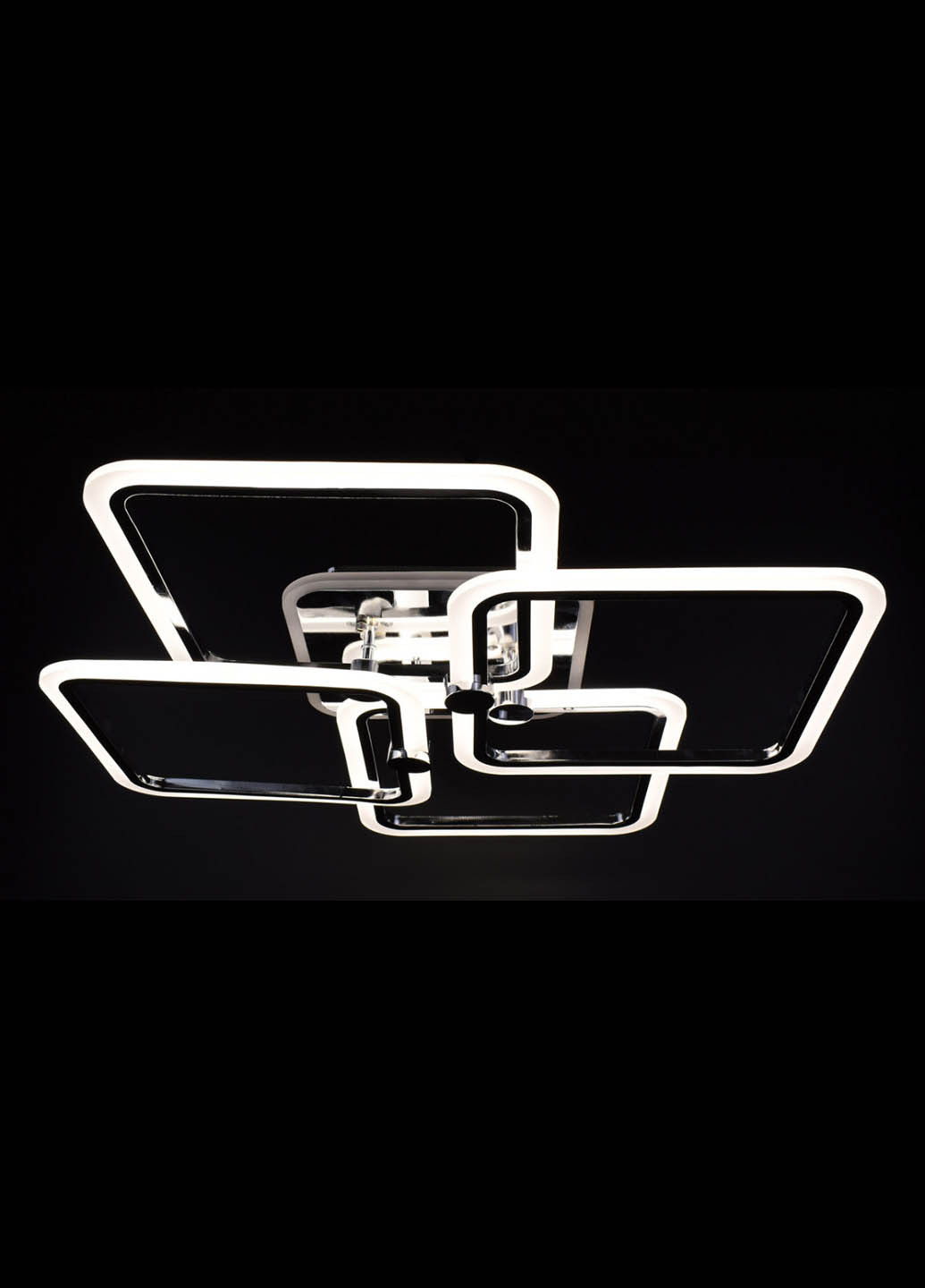 Люстра стельова LED з пультом A2503 / 4L-RGB-ch Хром 11х64х64 см. Handmade (234537718)