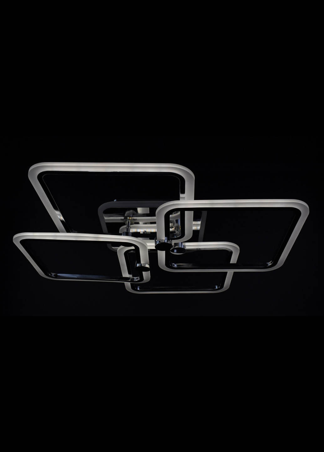 Люстра стельова LED з пультом A2503 / 4L-RGB-ch Хром 11х64х64 см. Handmade (234537718)