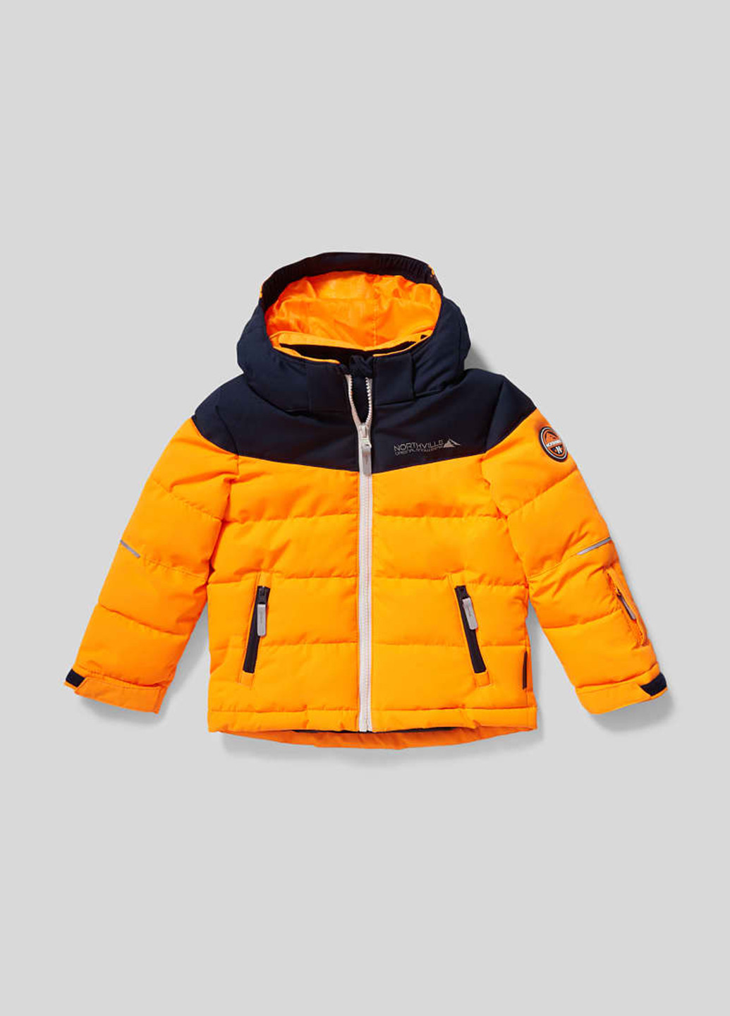 Оранжевая зимняя куртка лыжная C&A