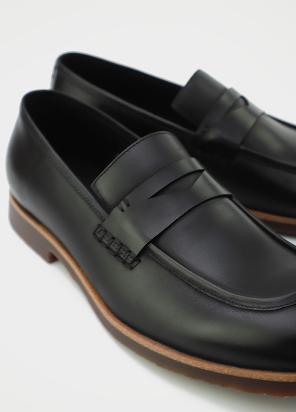 Черные кэжуал туфли Respect без шнурков