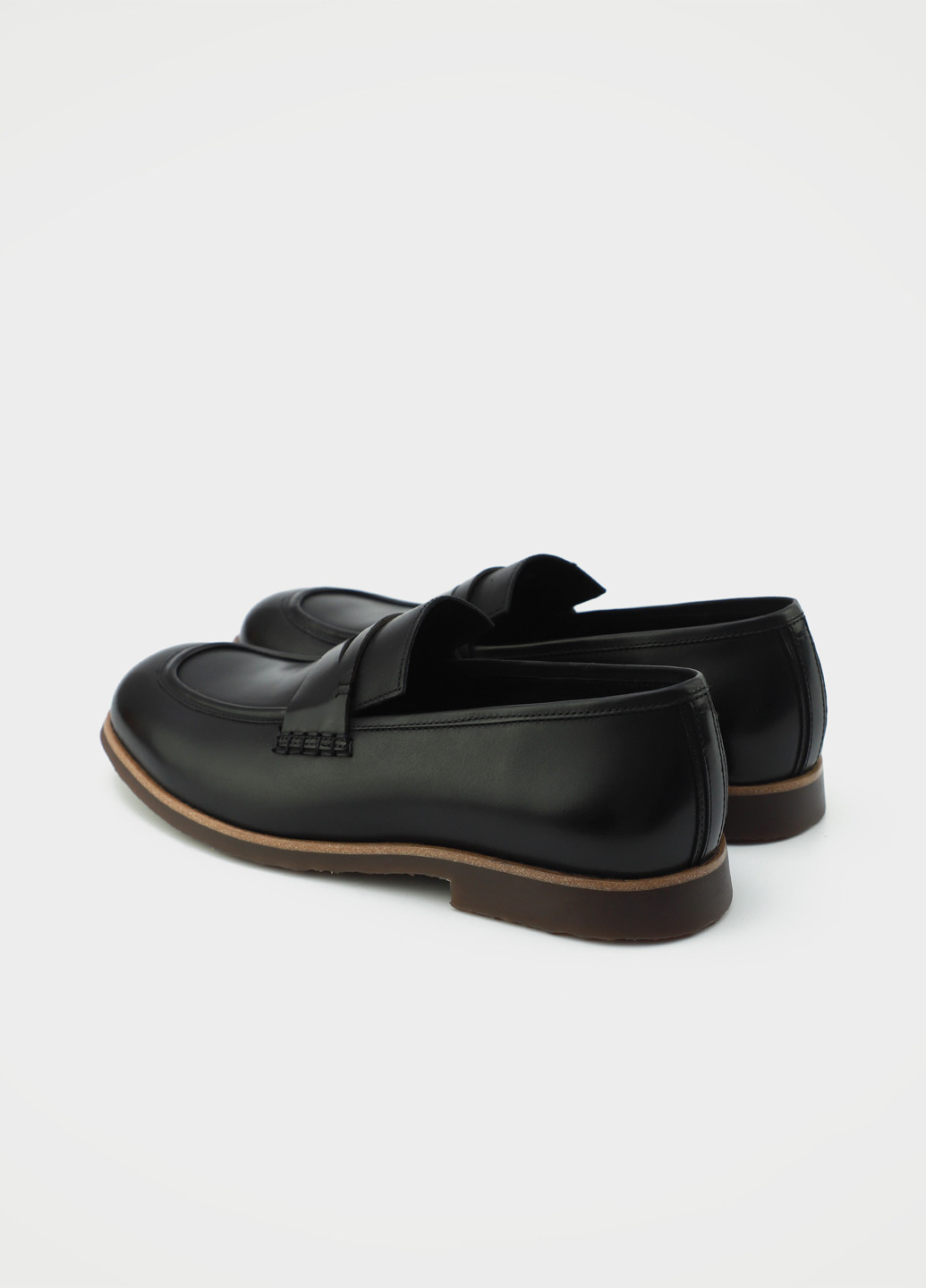 Черные кэжуал туфли Respect без шнурков