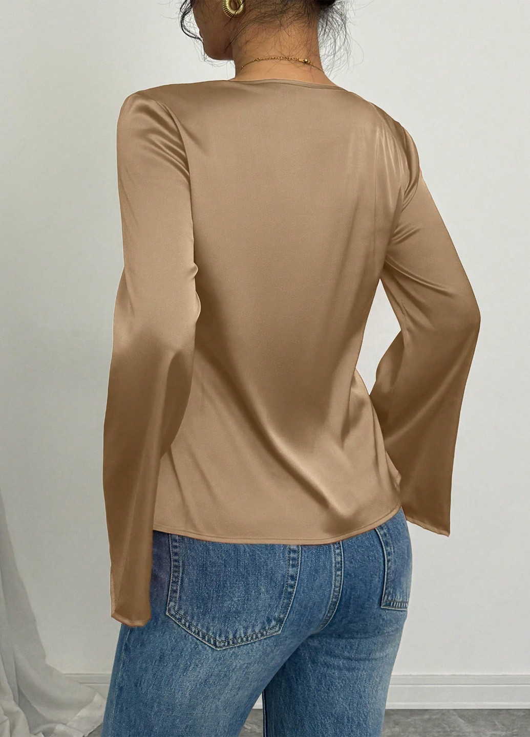 Бежева блуза SHEIN