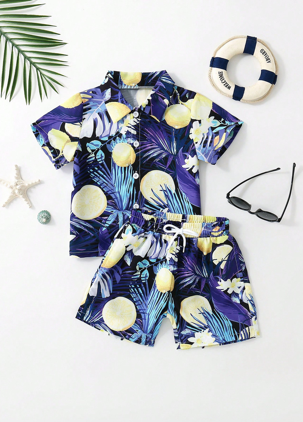 Купальный костюм (рубашка, шорты) SHEIN (331623984)