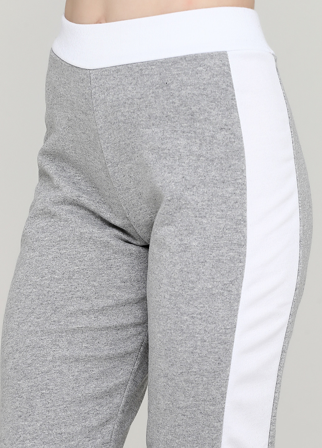 Костюм (свитшот, брюки) Stylewise меланж светло-серый спортивный футер, полиэстер