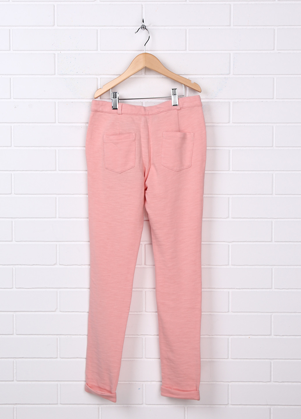 Розовые кэжуал демисезонные со средней талией брюки Tom Tailor
