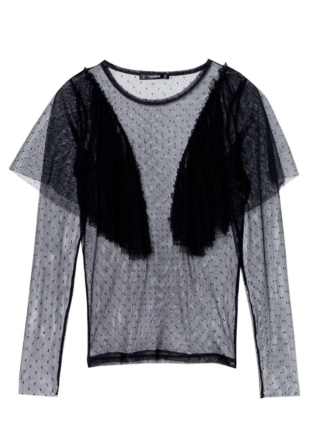 Чорна блуза Pull & Bear