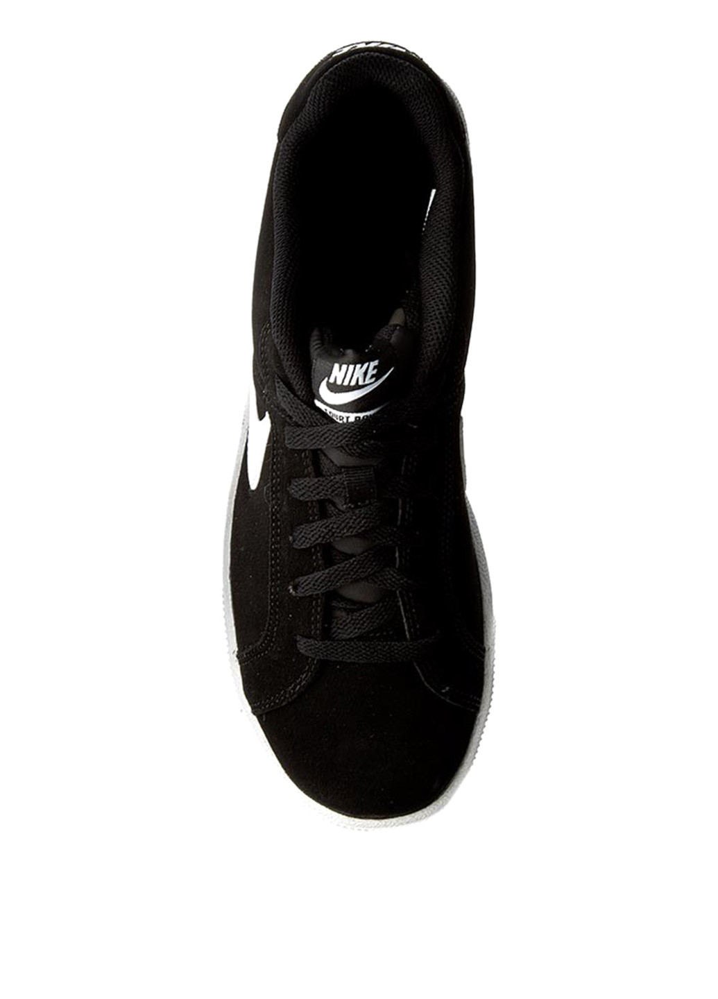 Черные демисезонные кроссовки Nike COURT ROYALE SUEDE