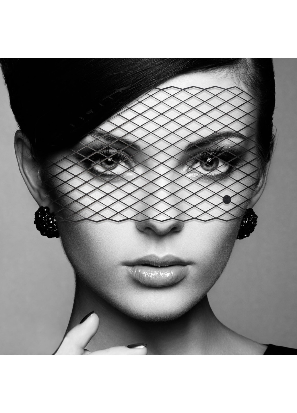 Маска на обличчя - Louise Mask, вінілова, клейове кріплення, без зав'язок Bijoux Indiscrets (254734465)