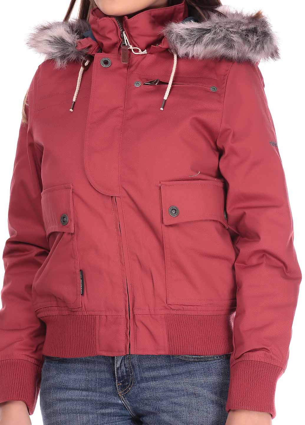 Красная демисезонная куртка Emerson
