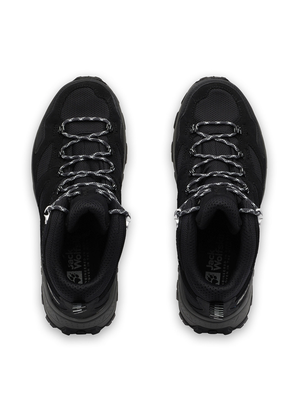 Черные осенние ботинки хайкеры Jack Wolfskin