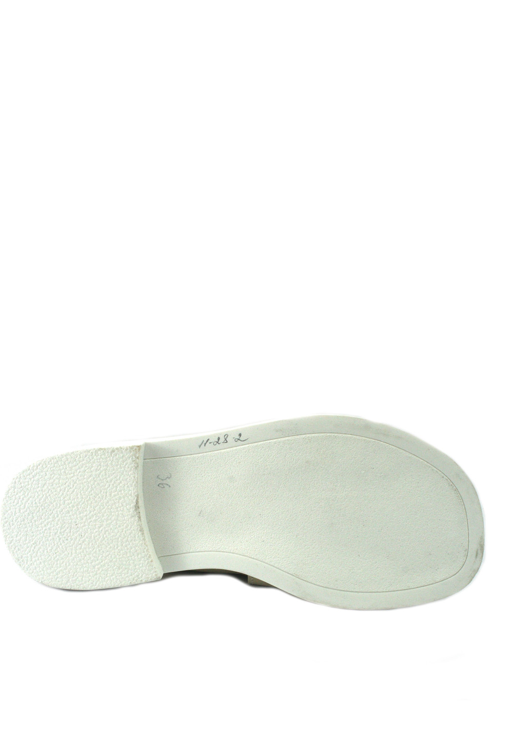 Бежевые шлепанцы Mila с белой подошвой