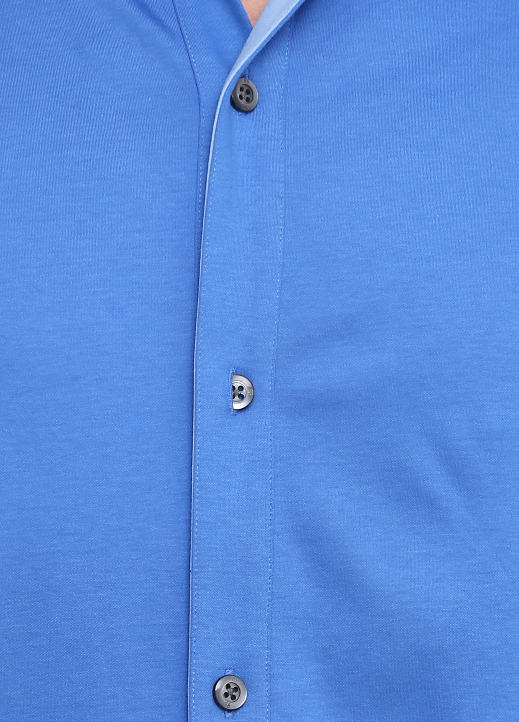Синяя кэжуал рубашка однотонная Banana Republic с длинным рукавом