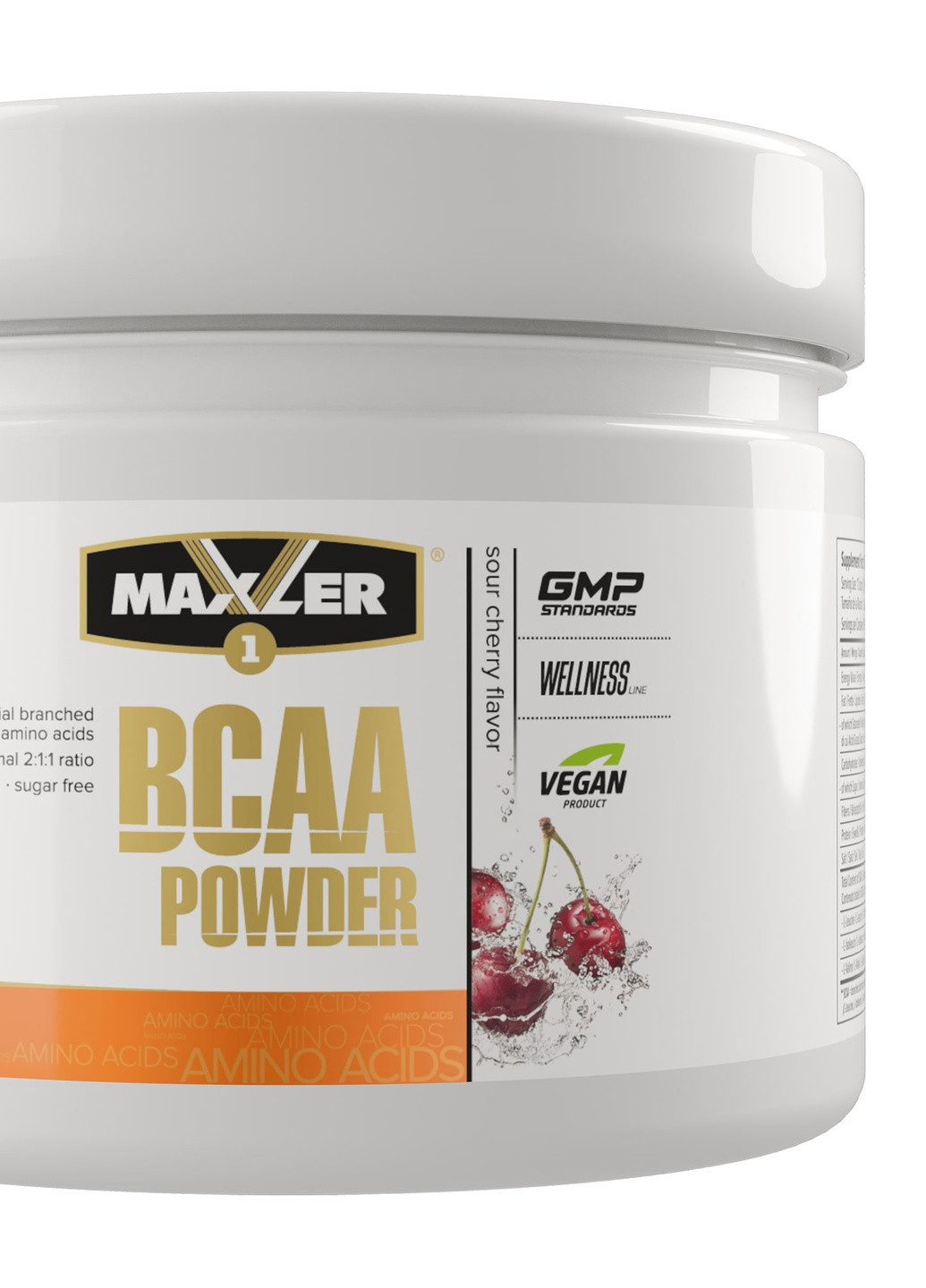 Амінокислоти BCAA Powder 210g Вишня Maxler (253184181)