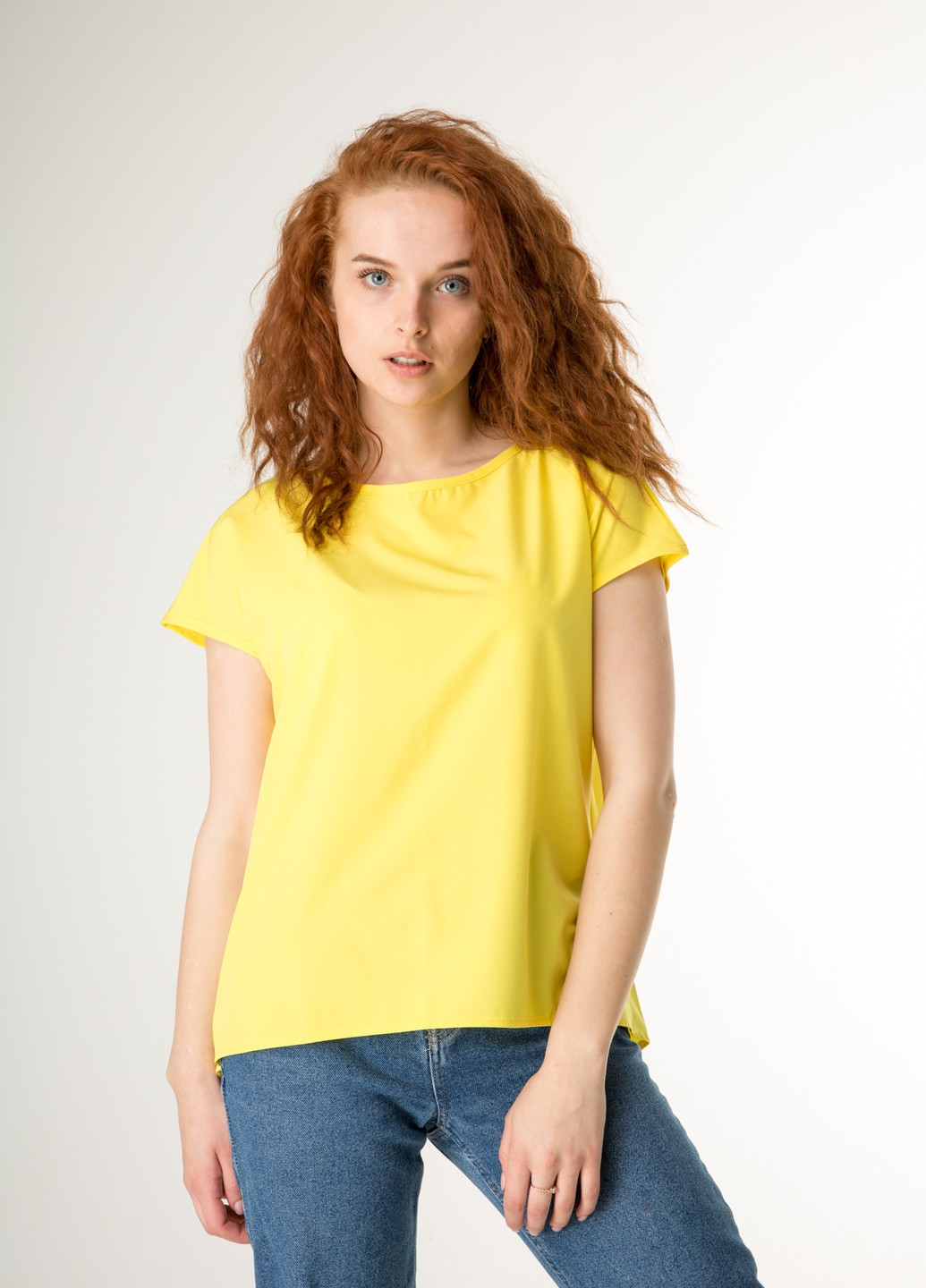 Желтая летняя блузка INNOE Блуза