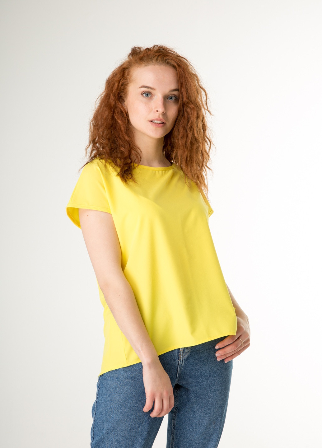 Желтая летняя блузка INNOE Блуза