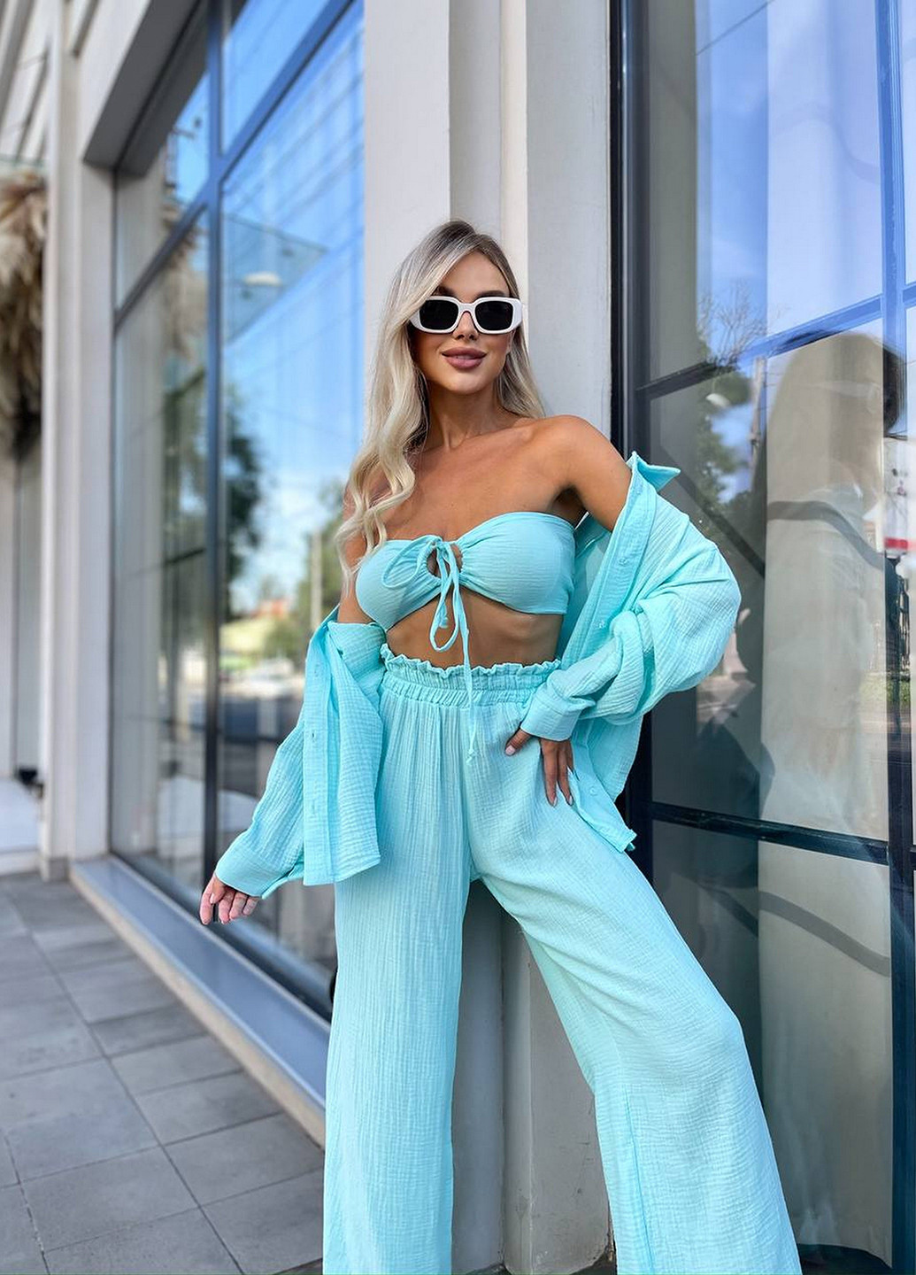 Костюм (топ, сорочка, штани) NOVA VEGA (346420849)