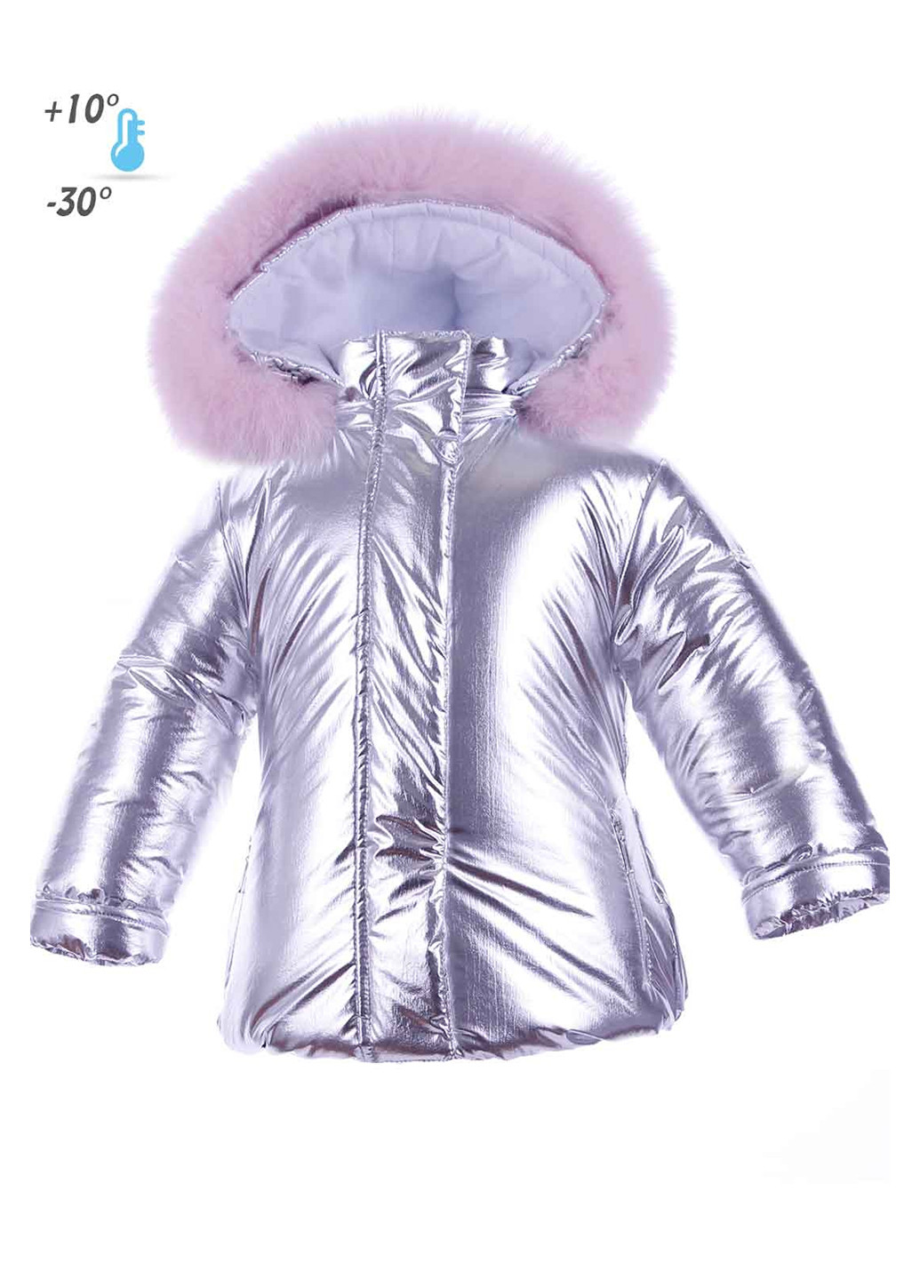 Срібний зимній комплект (куртка, комбінезон) Pilguni