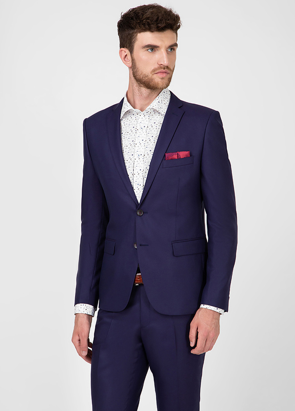 Фіолетовий демісезонний костюм (піджак, брюки) брючний NAVI