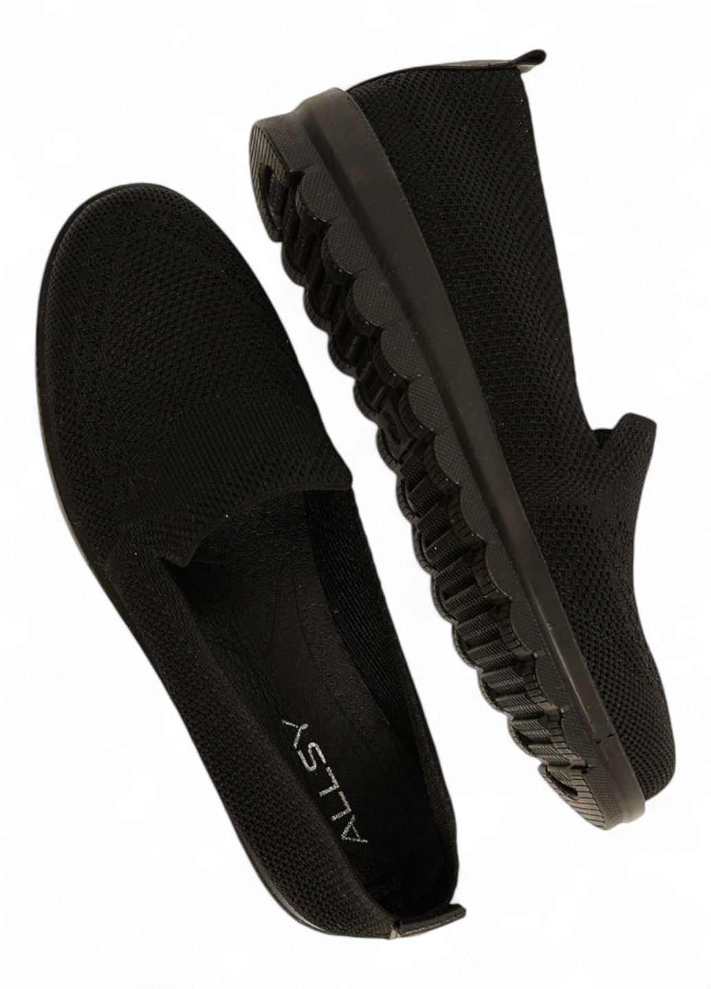 Черные слипоны ALLSY однотонные