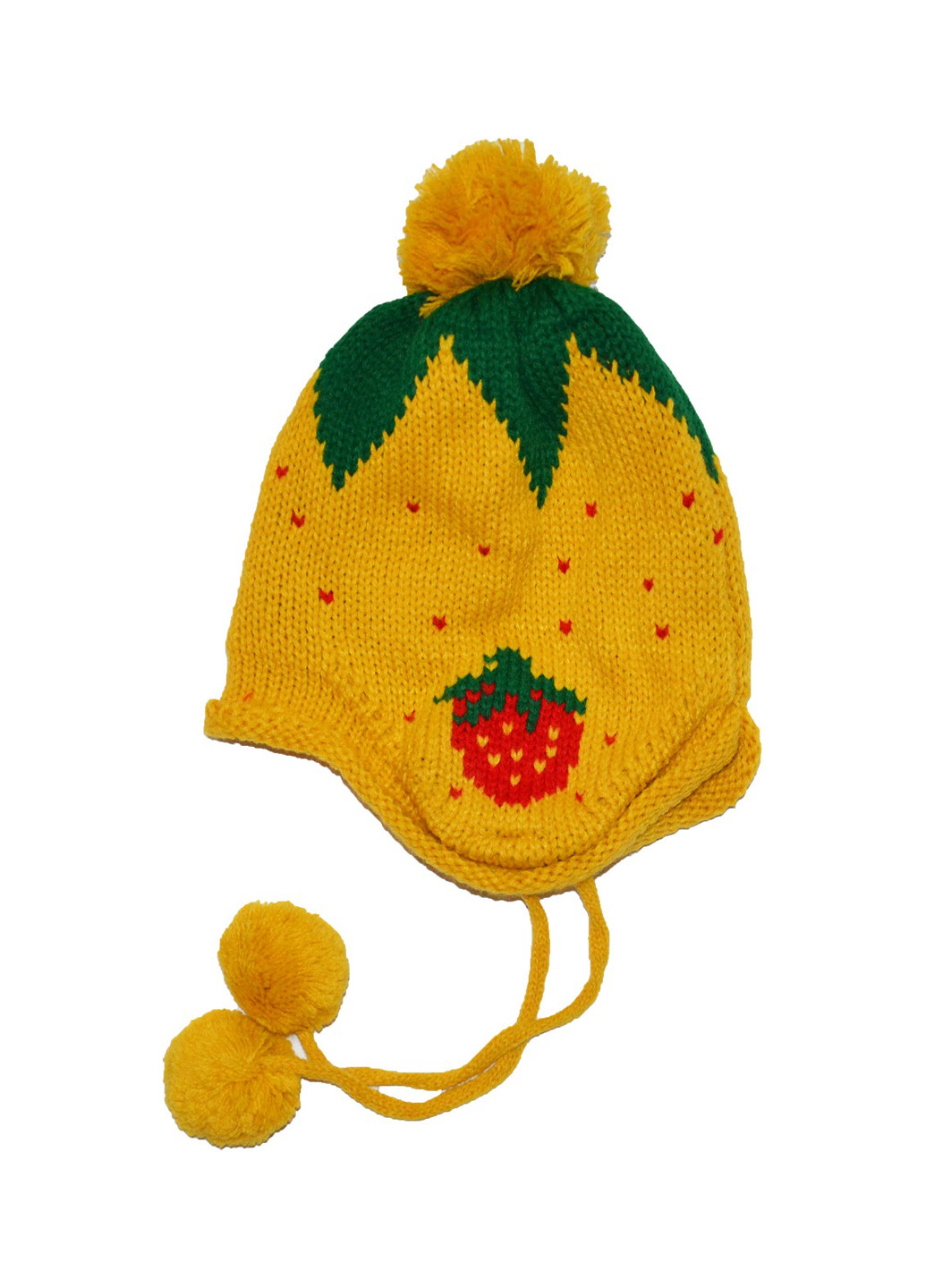 Шапка Sweet Hats рисунок жёлтая кэжуал акрил