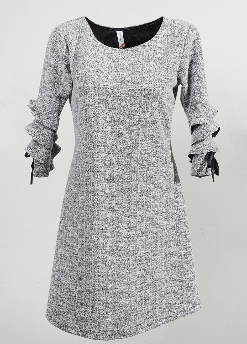 Сіра кежуал сукня New Collection меланжева