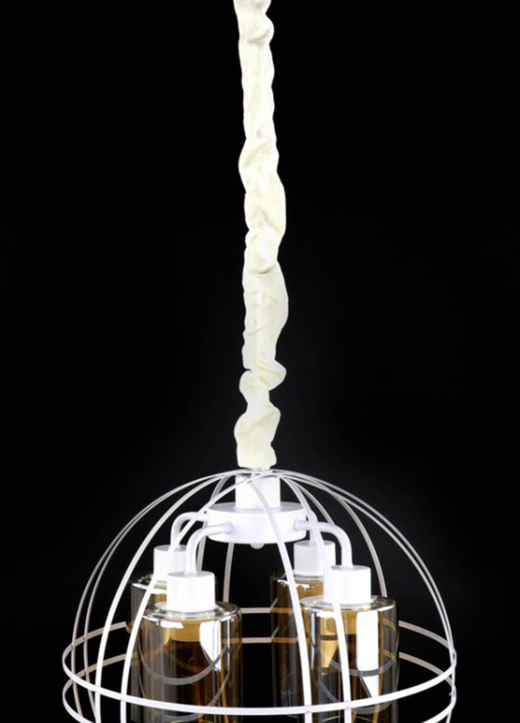 Люстра стельова підвісна в стилі LOFT (лофт) 12525/4-wh Білий 50х41х41 см. Handmade (234539529)