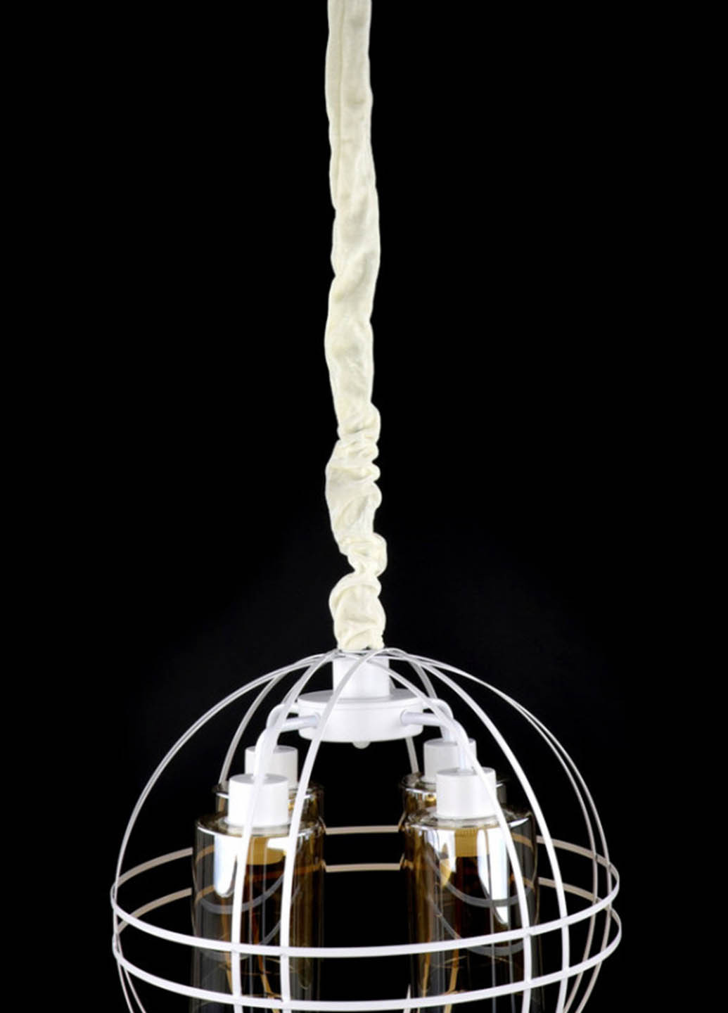 Люстра стельова підвісна в стилі LOFT (лофт) 12525/4-wh Білий 50х41х41 см. Handmade (234539529)