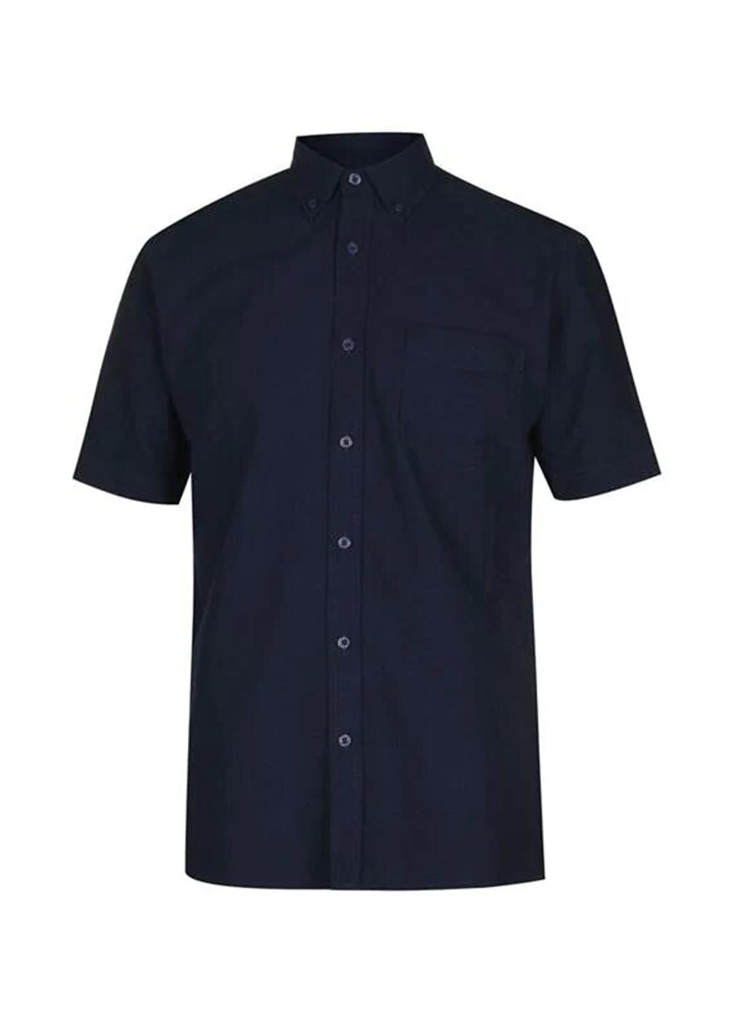 Темно-синяя кэжуал рубашка однотонная Pierre Cardin