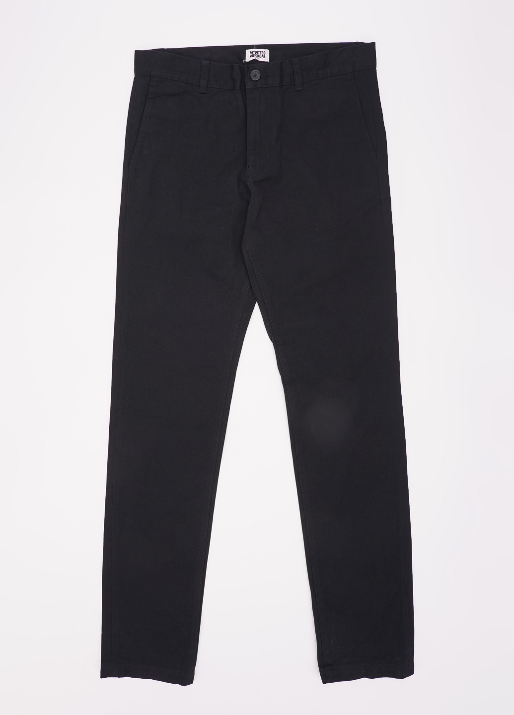 Черные джинсовые демисезонные чиносы брюки Weekday