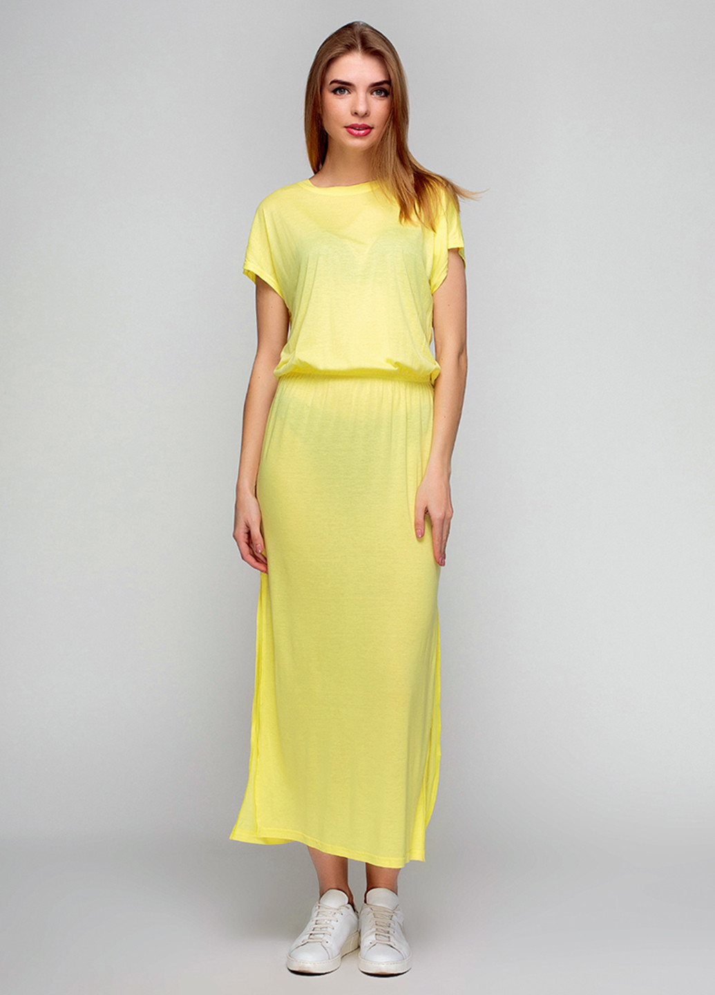 Жовтий кежуал плаття, сукня F'91