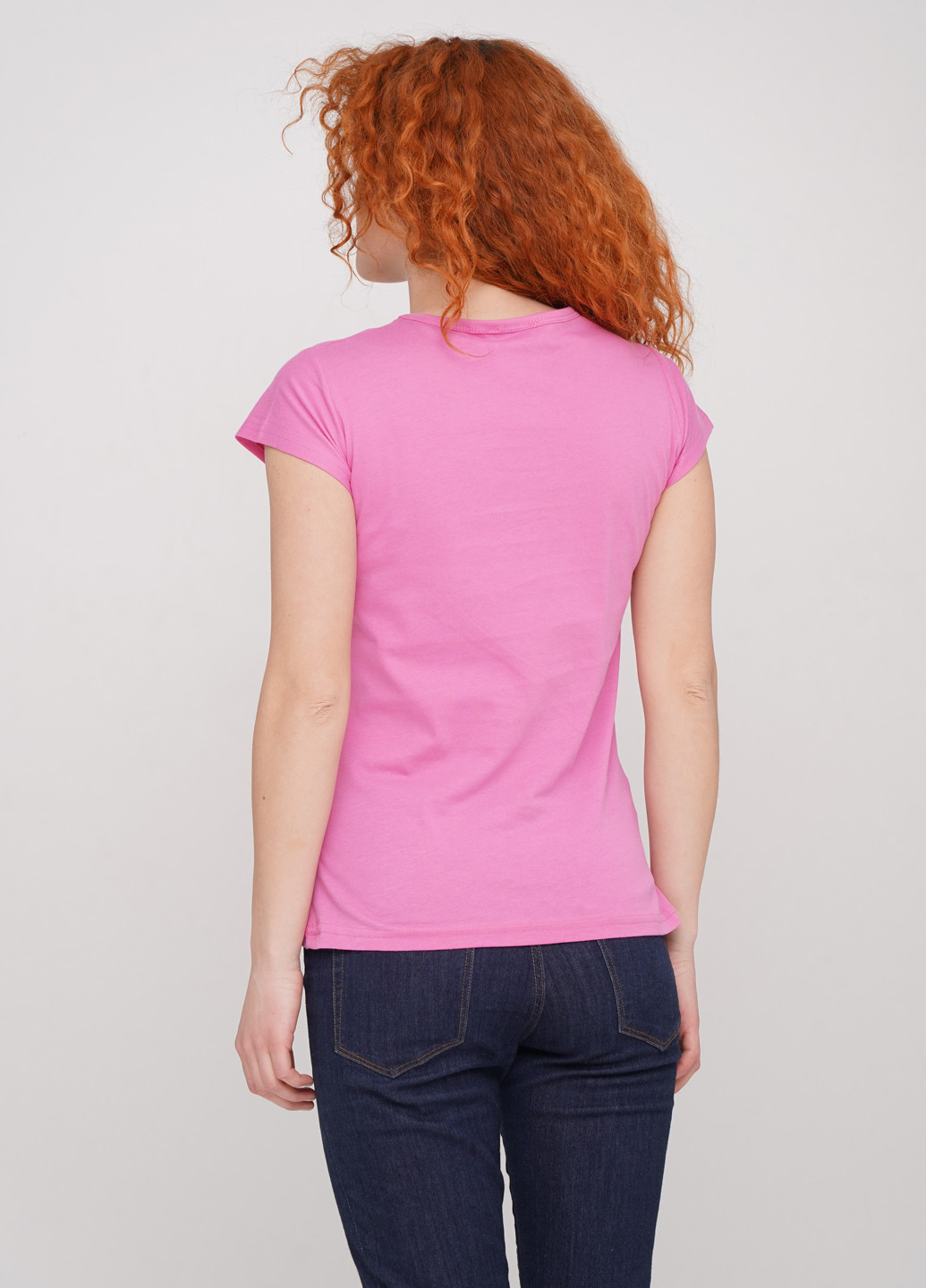 Розовая летняя футболка G & N