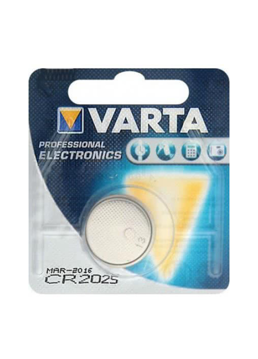 Батарейка Varta CR 2025 BLI 1 LITHIUM (06025101401) серебристые