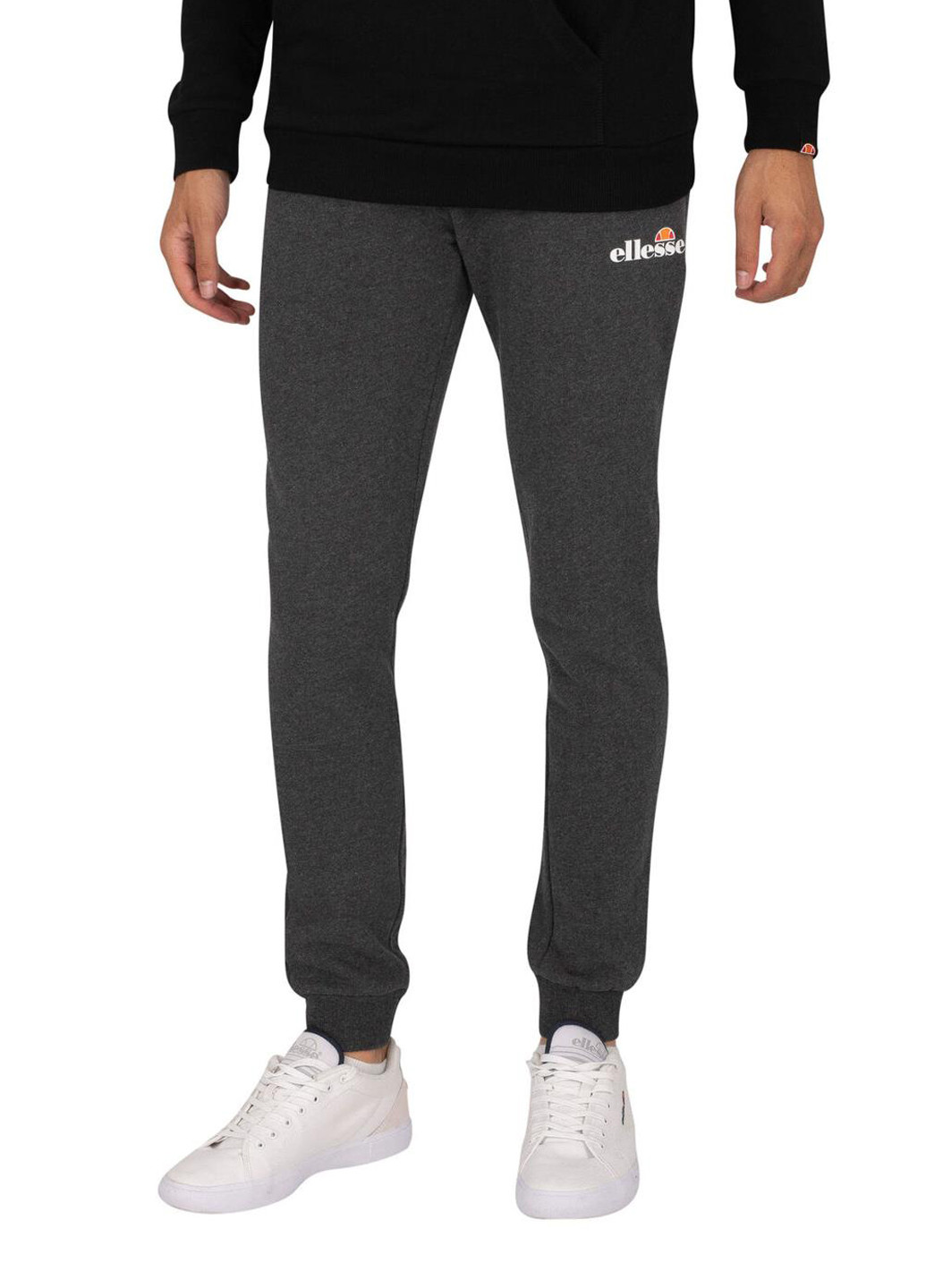 Темно-серые спортивные, кэжуал демисезонные джоггеры брюки Ellesse