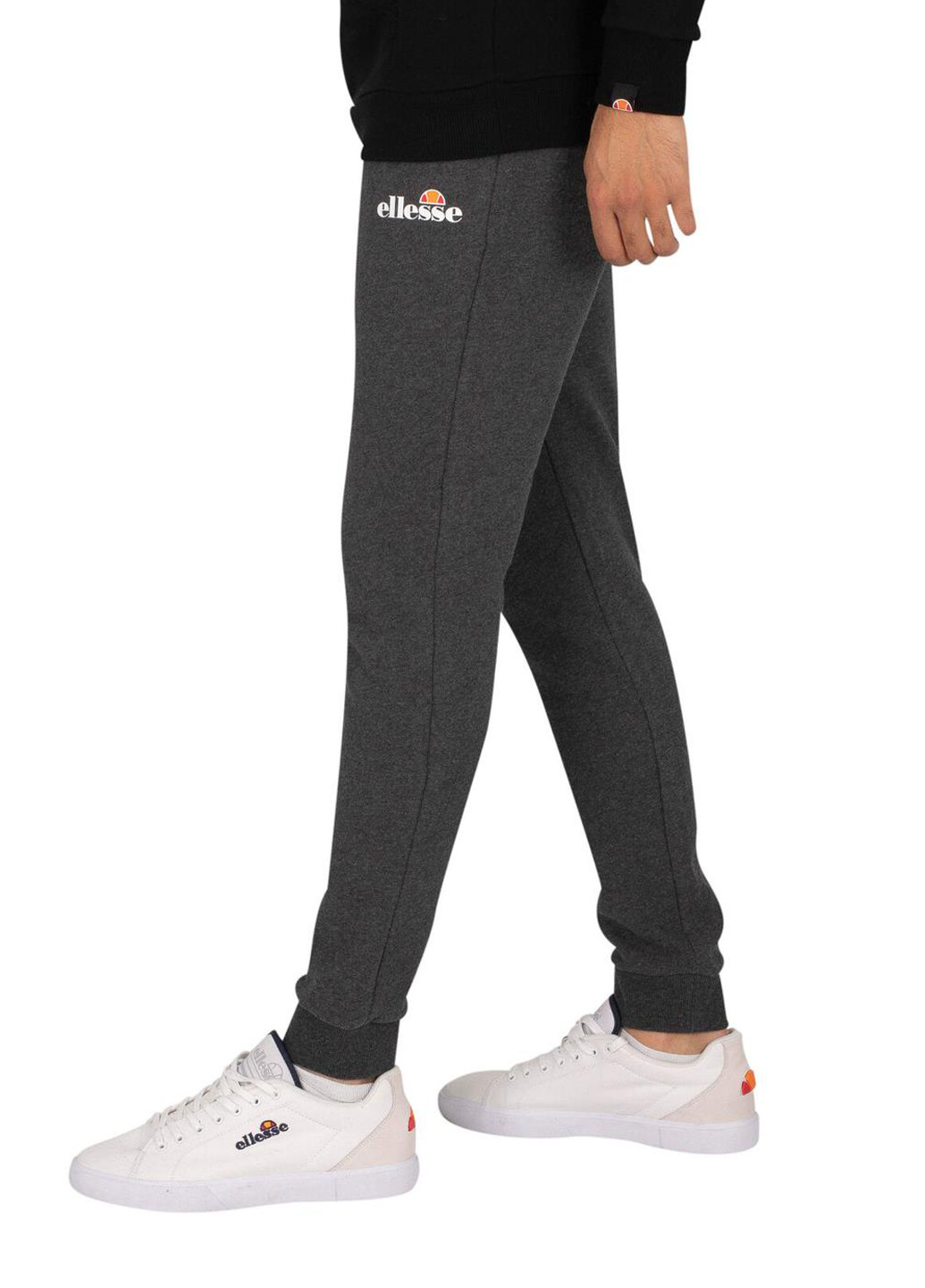 Темно-серые спортивные, кэжуал демисезонные джоггеры брюки Ellesse