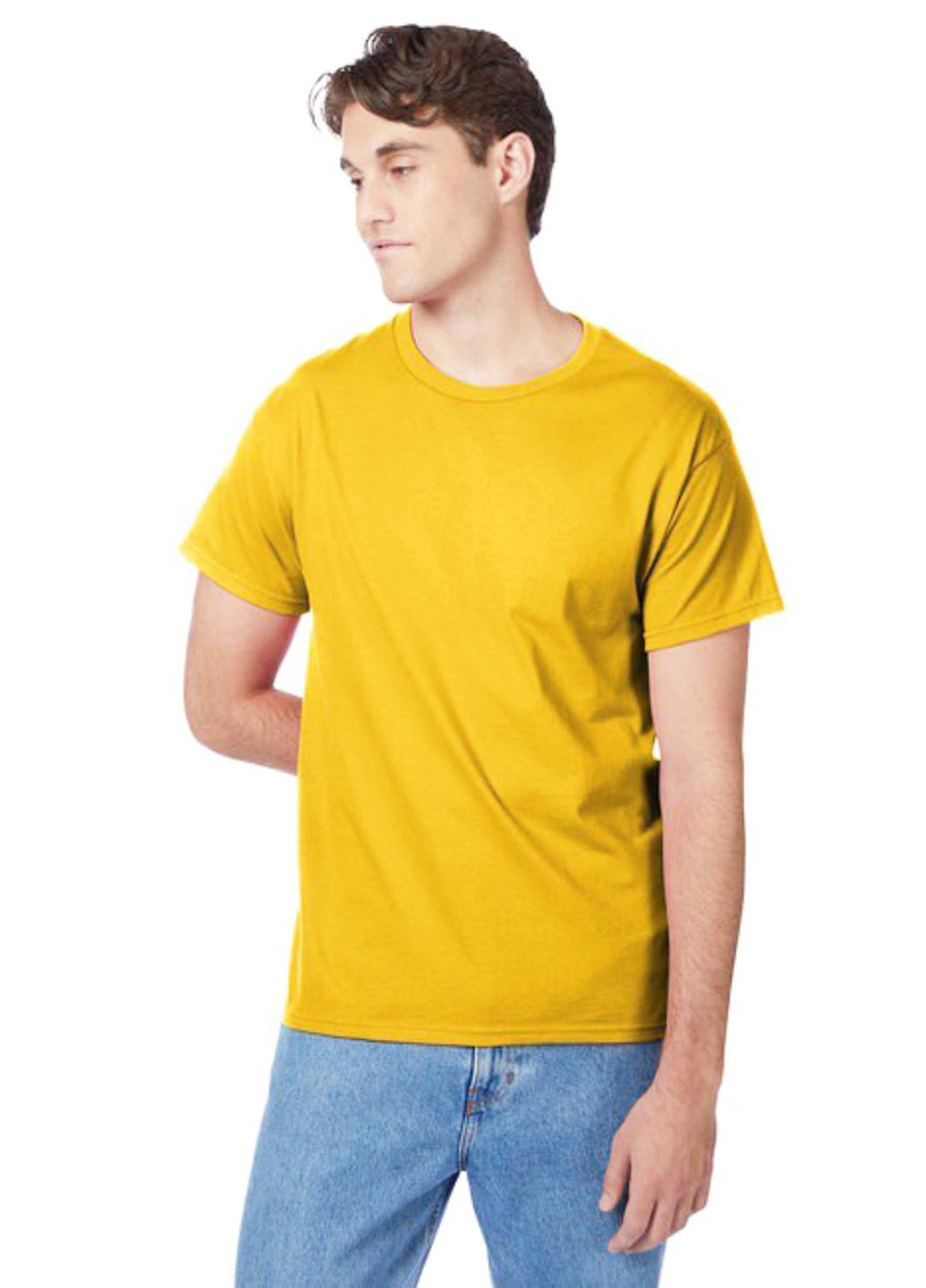 Желтая футболка Gildan