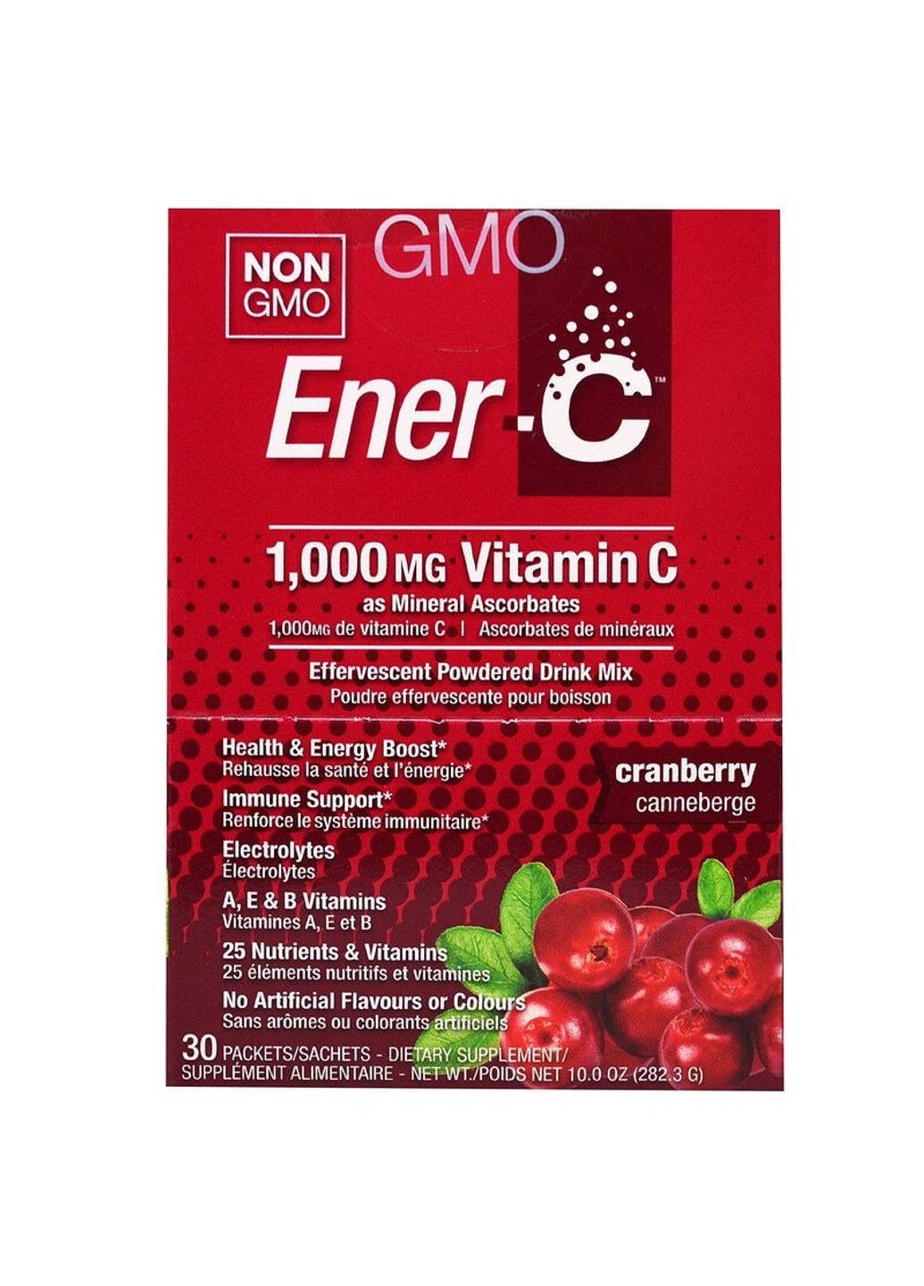 Витаминный Напиток для Повышения Иммунитета, Вкус Клюква, Vitamin C,, 1 пакетик Ener-C (255409992)