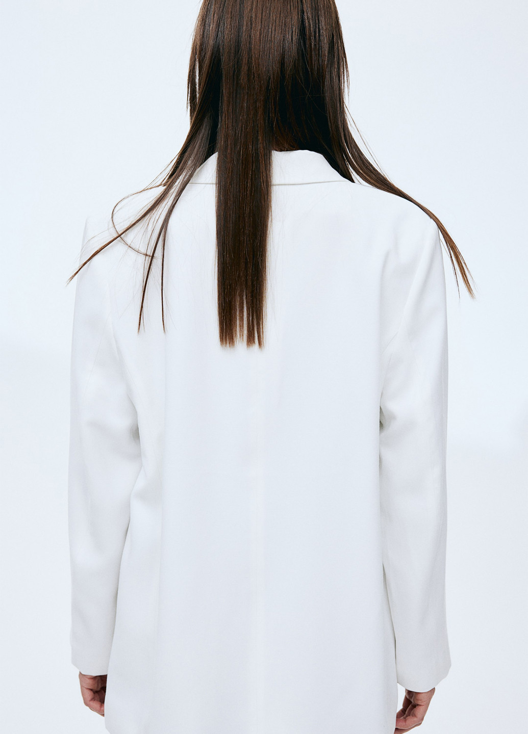 Белый женский жакет H&M однотонный - демисезонный